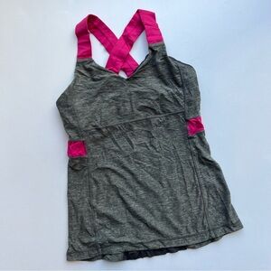 Lululemon Athletic Tank | Size 8 | Gray & Pink